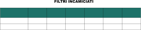 FILTRI INCAMICIATI